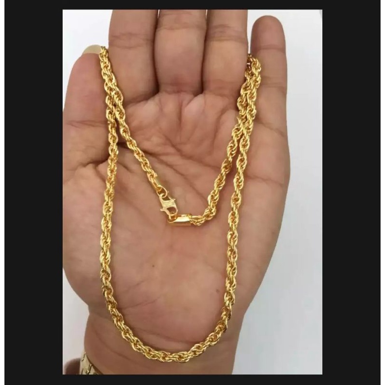 PROMO.... KALUNG PRIA/ WANITA MOTIF TAMBANG LAPIS EMAS 24K