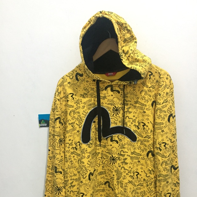 Sweater Hoodie Jumper Evisu all over printed Original Sweatheart