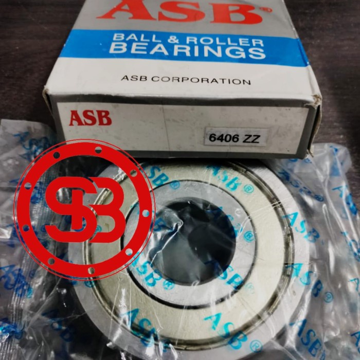 Bearing / Laker / Laher bearing 6406 ZZ(Tutup besi) ASB