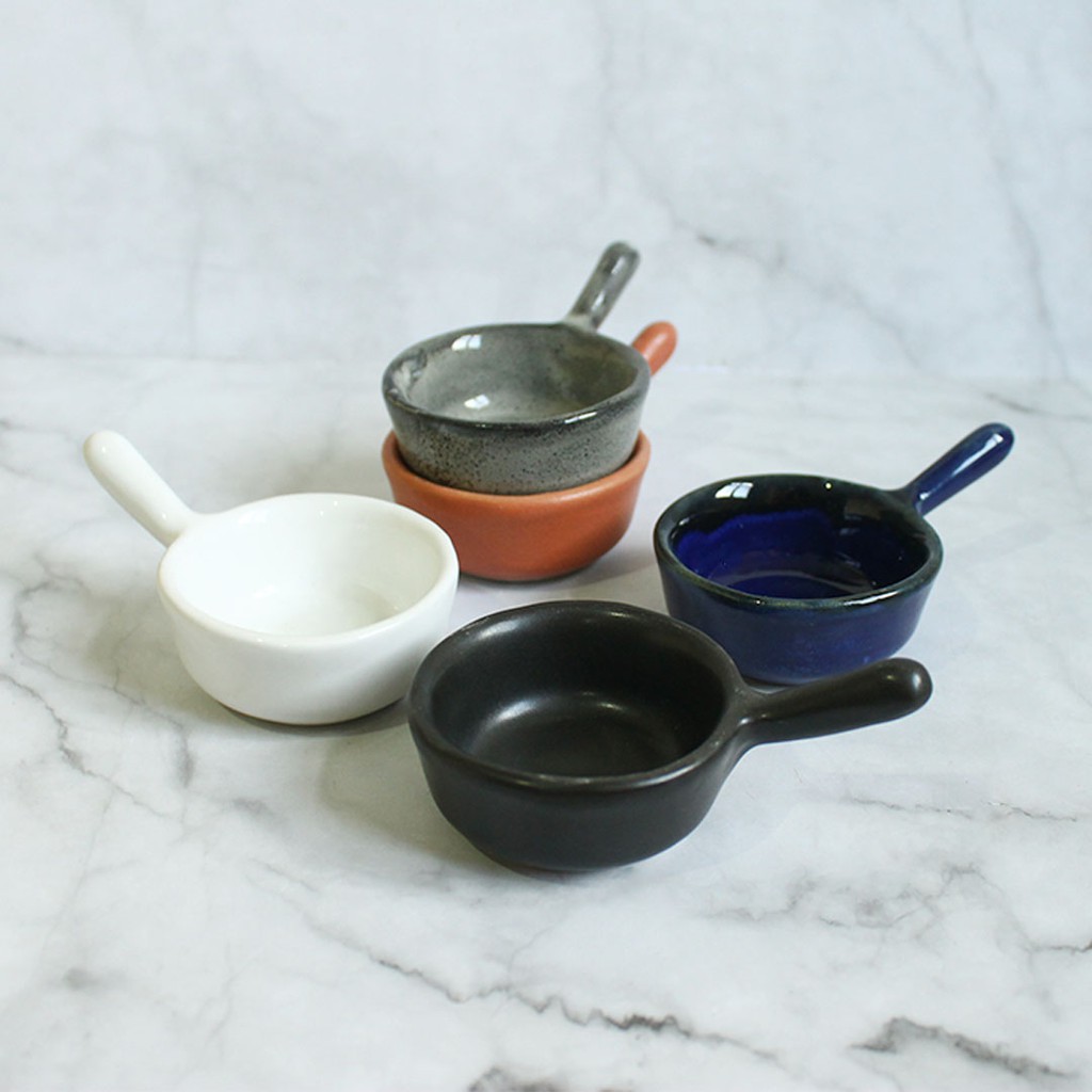 Sauce Dish With Handle / Tempat Saos / Kecap / Ceramic