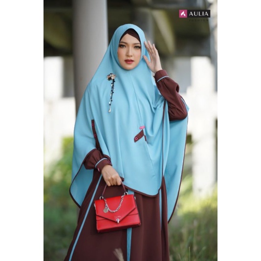 Gamis Aulia Kanaya Chocolate ice blue