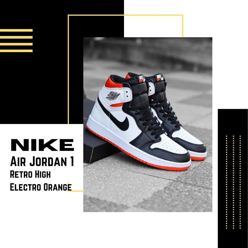 electro orange jordan 1 custom