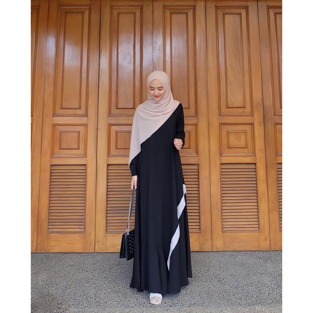 HD16:[AURORA BLACK SERIES]GAMIS LEBARAN 2023[GAMIS TEELARIS ELEGANT]GAMIS MUSLIM JUMBO BUSUI][GAMIS MUSLIM KEKINIAN MAT SHAKILA PREMIUM SIZE S M L XL