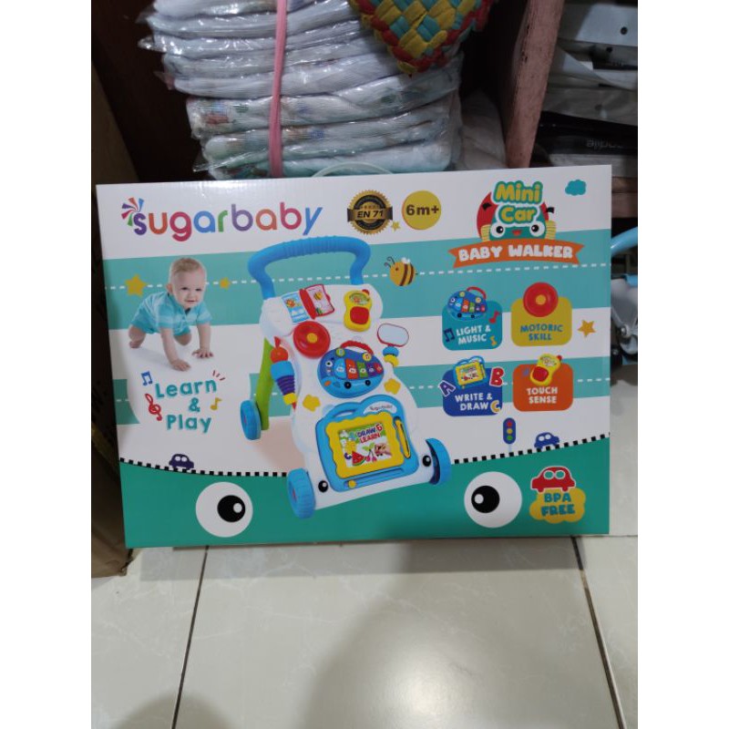 Spacebaby Sugarbaby Baby Bebe smart Push Walker  Bantu Jalan Bayi