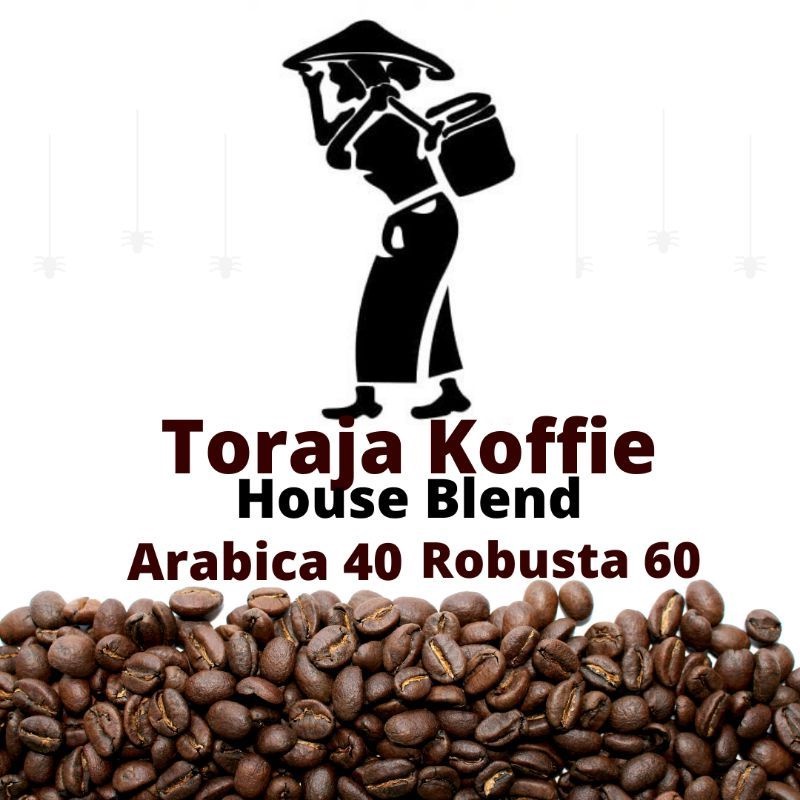 

Coffee kopi Toraja House Blend Arabica Mix Robusta Toraja 500 GrKopi Arabika Toraja