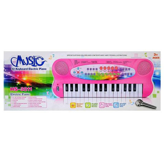 Mainan Edukasi Anak 32 Keyboard Electric Piano Organ Musik Hs-3211A+ Terbaru