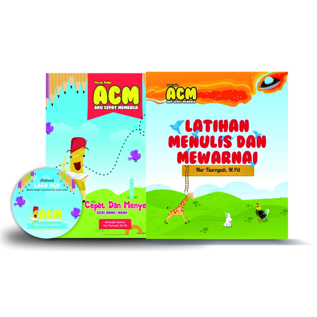 PAKET BUKU BELAJAR MEMBACA UNTUK ANAK TK-PAUD-SD-MI METODE ACM