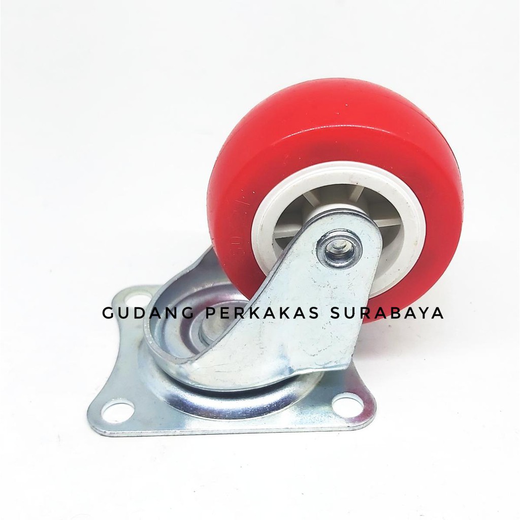 RODA ETALASE  RODA PUTAR CASTER PVC HIDUP 50 MM RODA LEMARI 