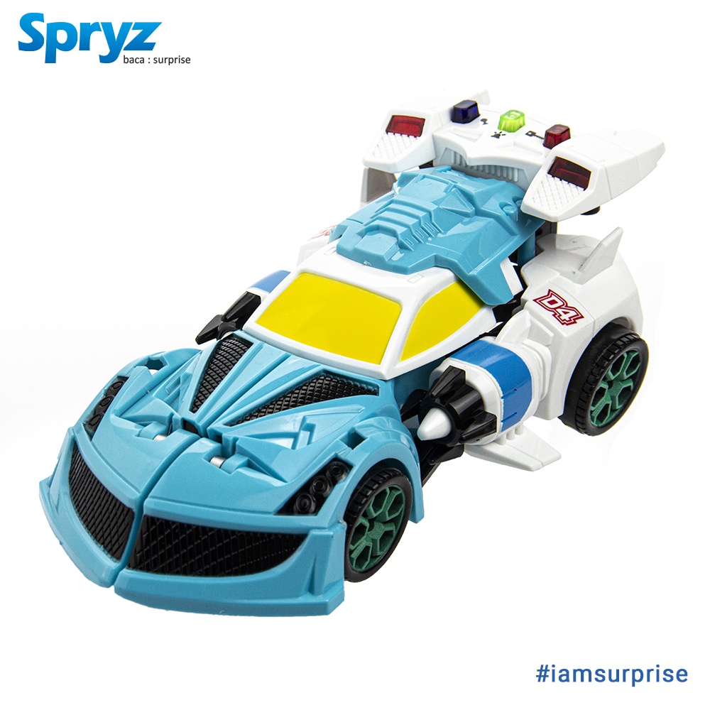 Spryz Revamp Justice Billy - Mainan Mobil Robot Transformer