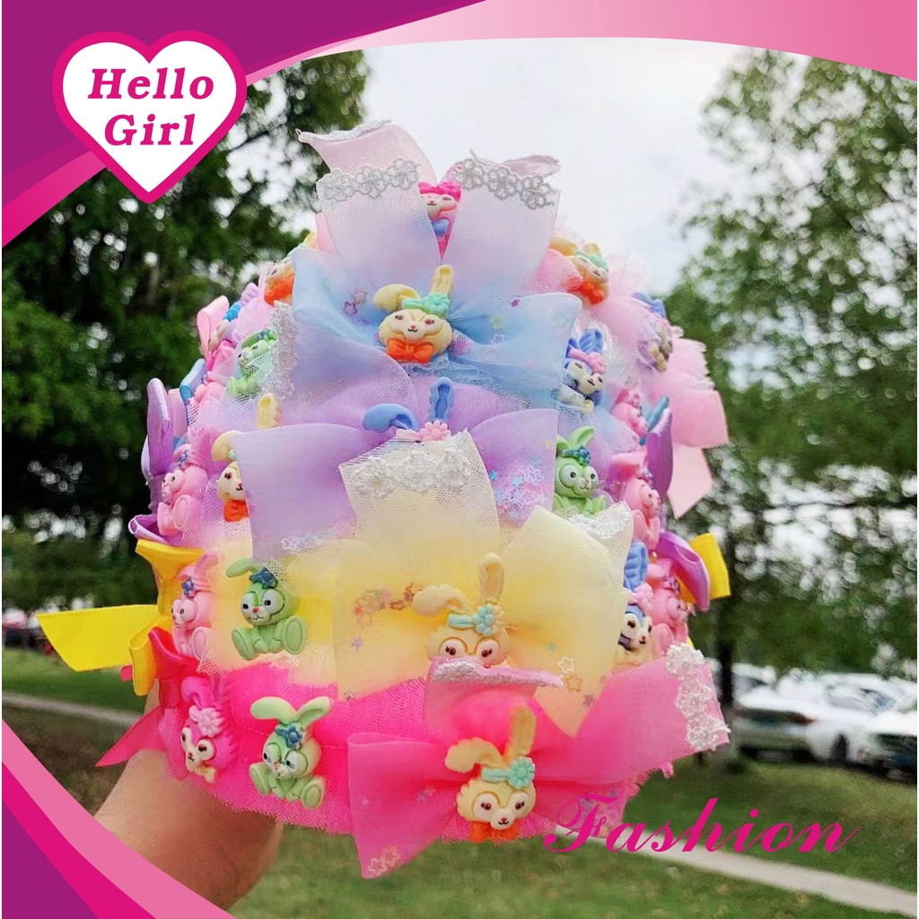 (Hello Girl)B45 Bando Anak Bando Kupu-Kupu Import