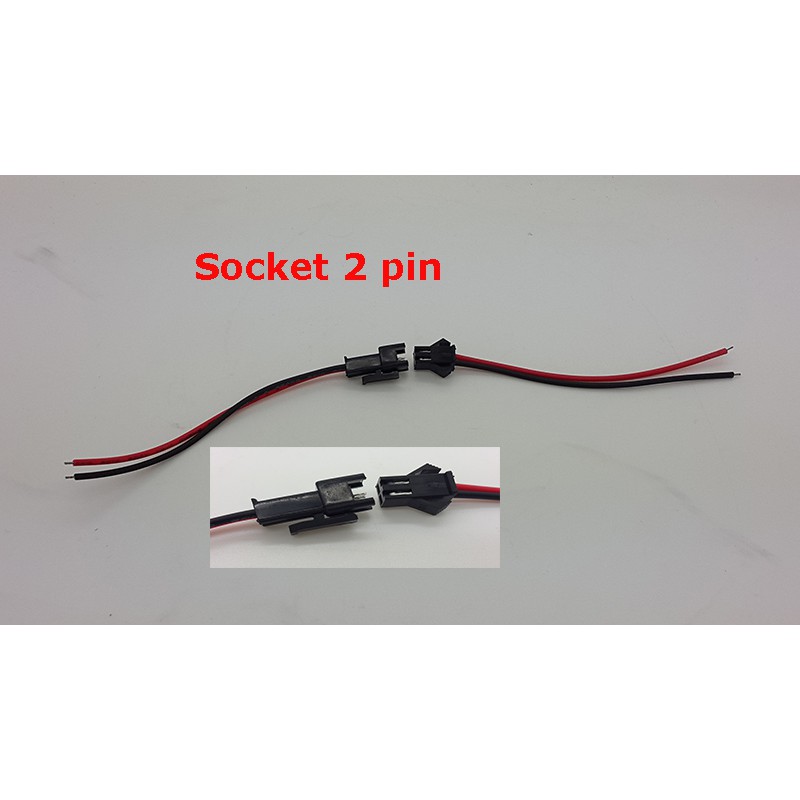 Socket kabel 2 pin ( male + female )