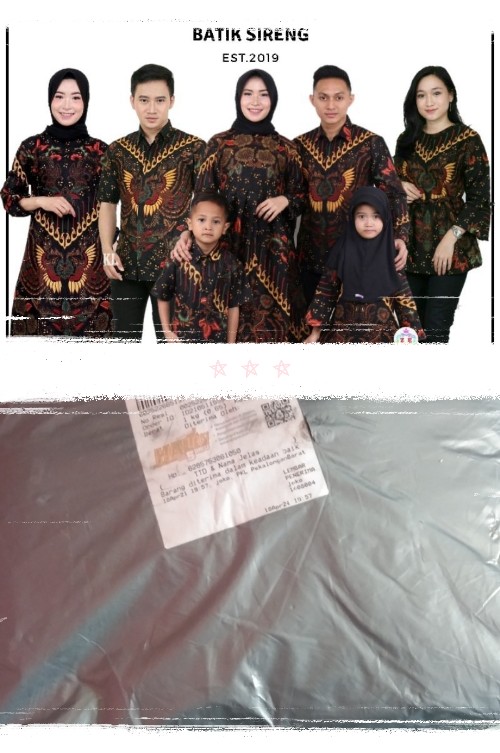 Batik Couple Keluarga Sania Ruffle Ori Ndoro Jowi Dnt Kupu Kuning