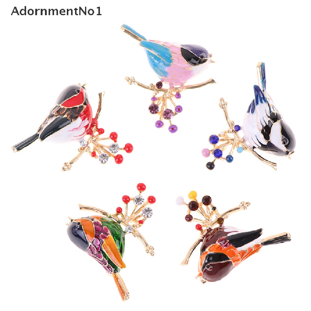 (AdornmentNo1) Bros Pin Enamel Bentuk Burung Untuk Wanita