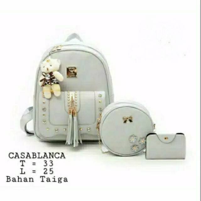 Tas ransel 3in1 casablanca begonia