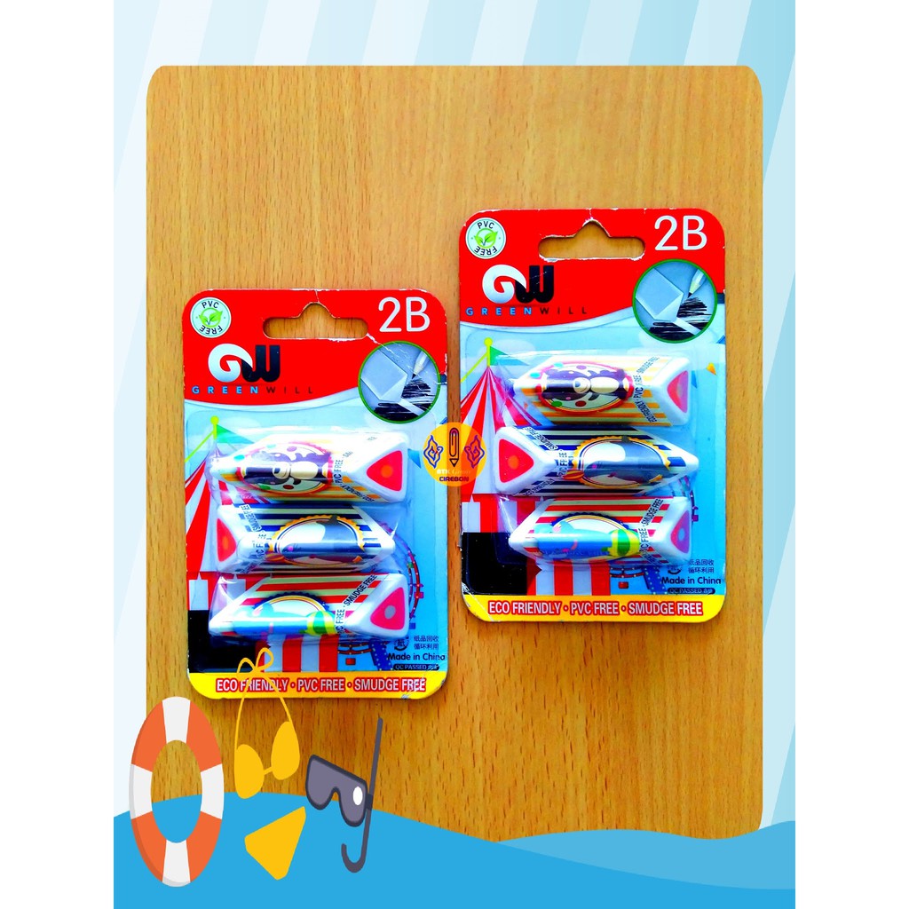 

Penghapus Karakter Fancy Im155 HR-01639-1 Eraser Green Will