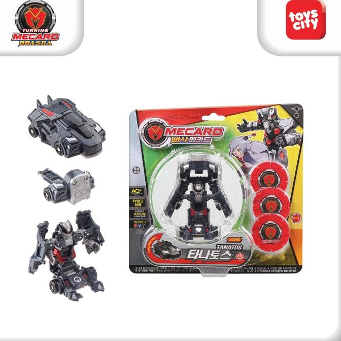 BEST SELLER MECARD BBASHA 018 LEGEND MECANIMAL TANATOS TRANSFORMING CAR ORIGINAL HAPPY SHOPING