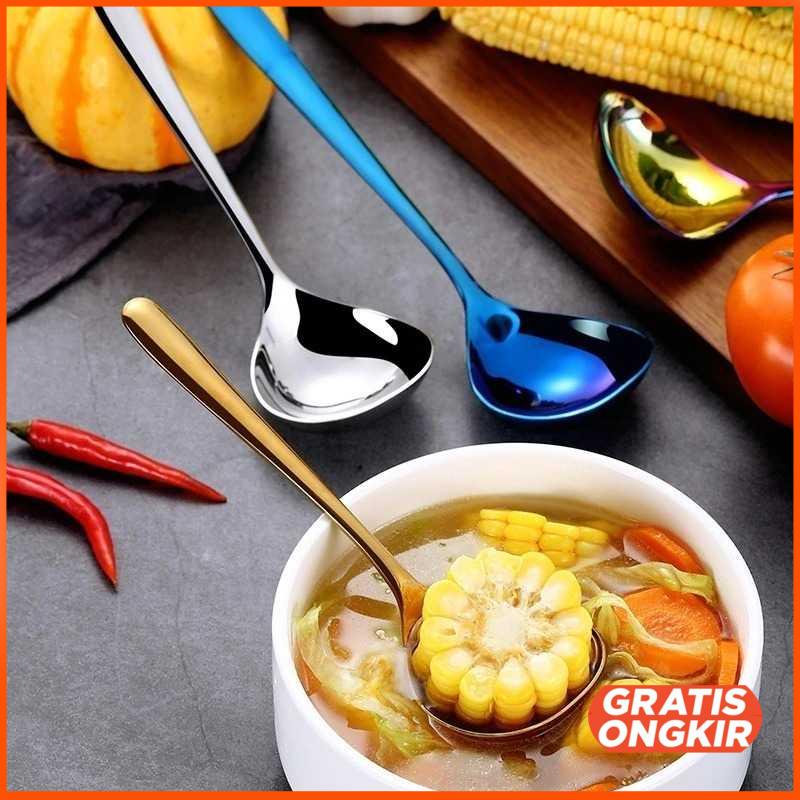 Sendok Makan Sup Soup Spoon Stainless Steel F82