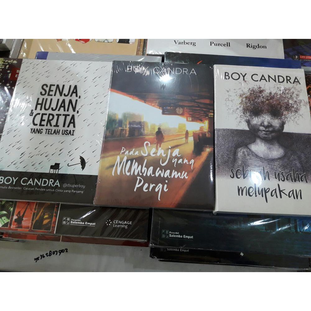 Buku Boy Candra Pada Senja Yang Membawamu Pergi