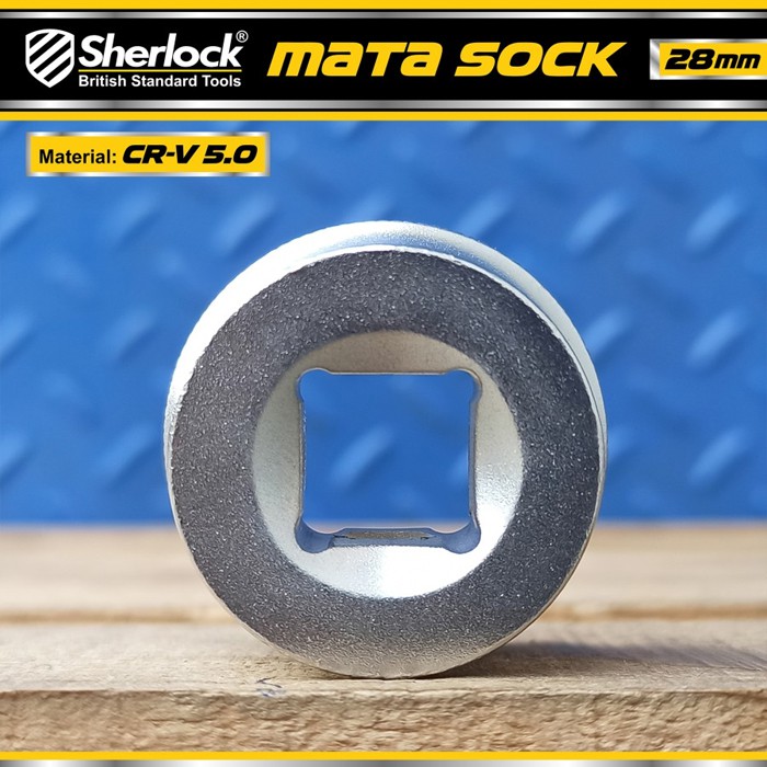 Kunci Shock 28 mm 6 PT / Sherlock Mata Sok/Sock 1/2 inch