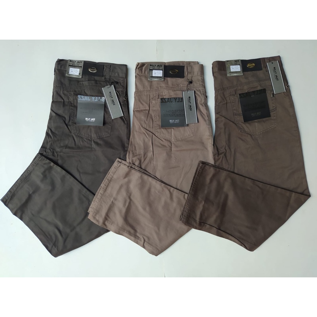 Celana Kanvas Panjang Pria chinos Standar Original Billy Jazz Kualitas Celana CARDINAL Casual Panjang