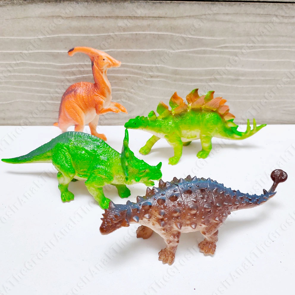 HAPPY ANIMAL WORLD DINOSAURS 602-1/3 MAINAN MINIATUR JURASSIC DINO DINOSAURUS