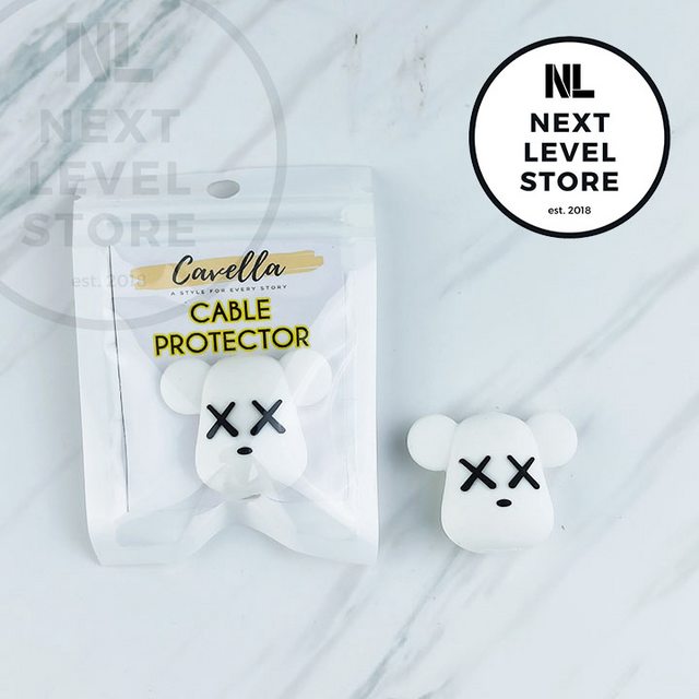 KAWS Series Cable Bite Pelindung Kabel Protection Black White