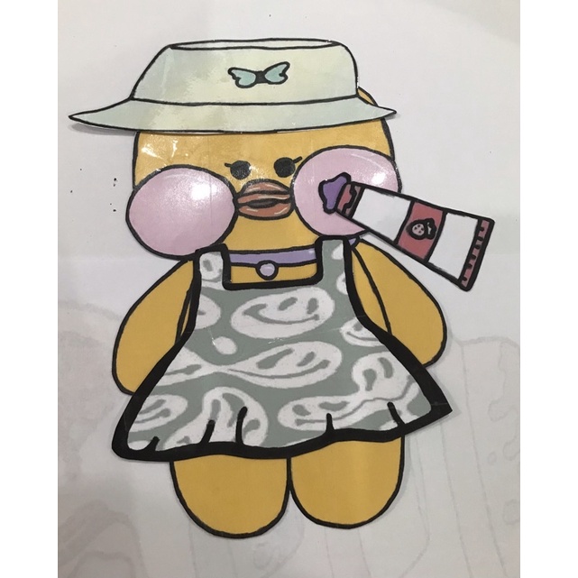 Paper duck / mainan viral / anti air