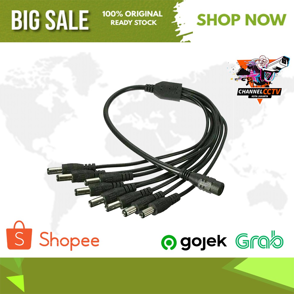KABEL CUMI CABANG 8 / KABEL CUMI CCTV CABANG 8 UNTUK KAMERA CCTV