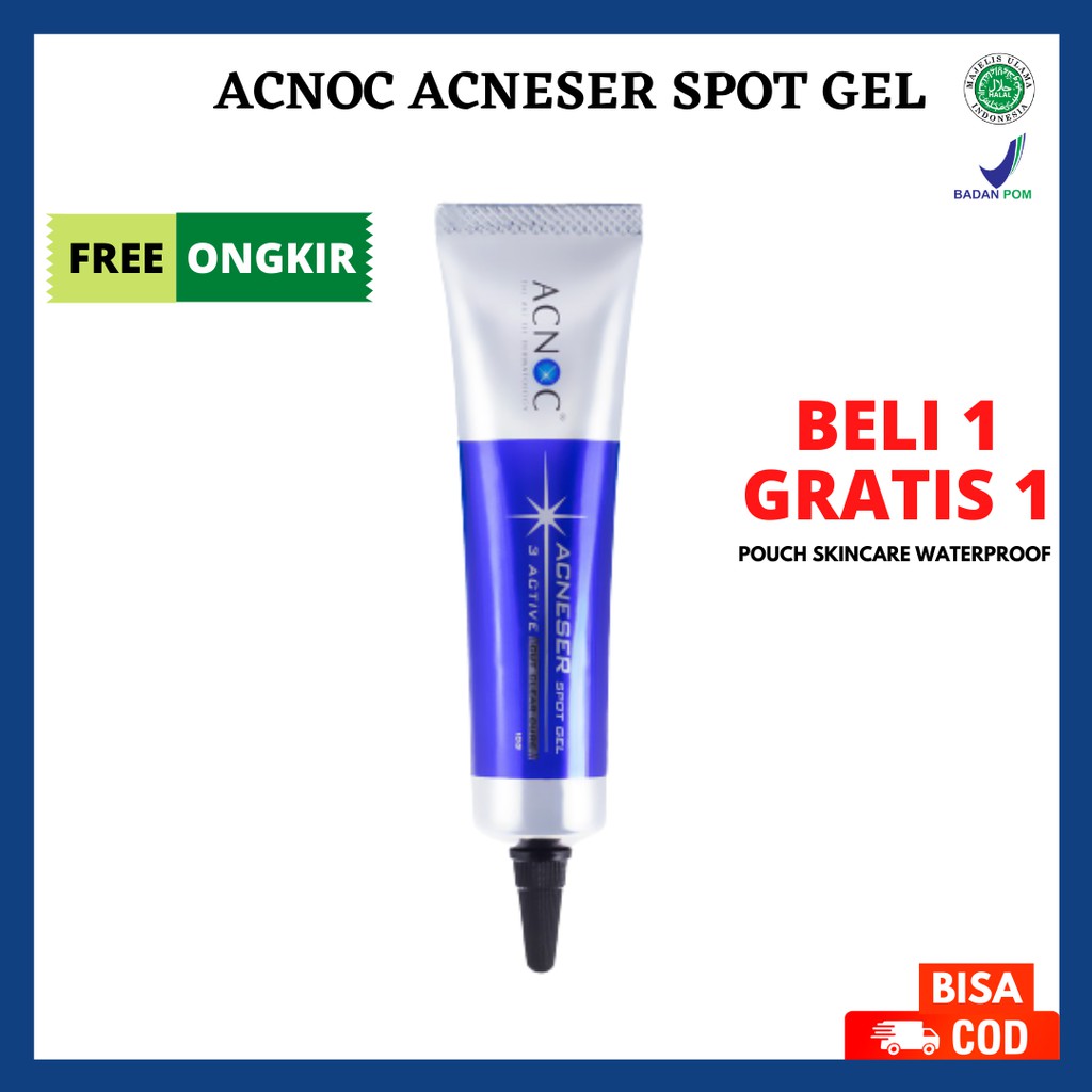 [ FREE GIFT ] ACNOC Acneser Spot Gel 15G Obat Jerawat Ampuh