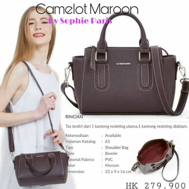 Tas Camelot Maroon