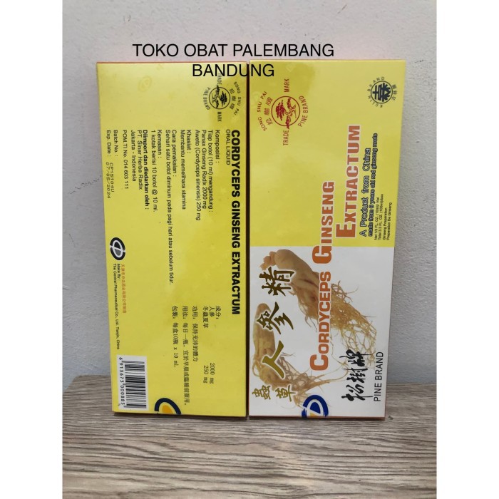 

CORDYCEPS GINSENG EXTRACTUM 12 BOTOL PINE BRAND