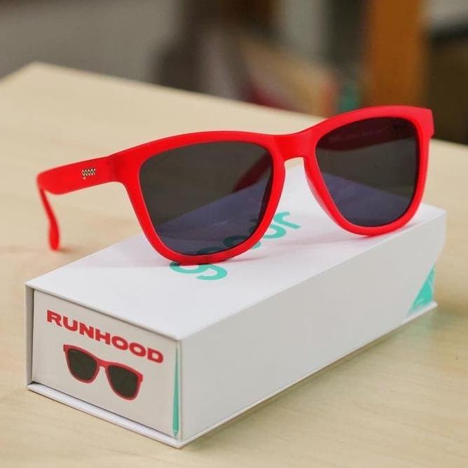 BISA COD Kacamata Goodr Running Sunglasses Runhood RED