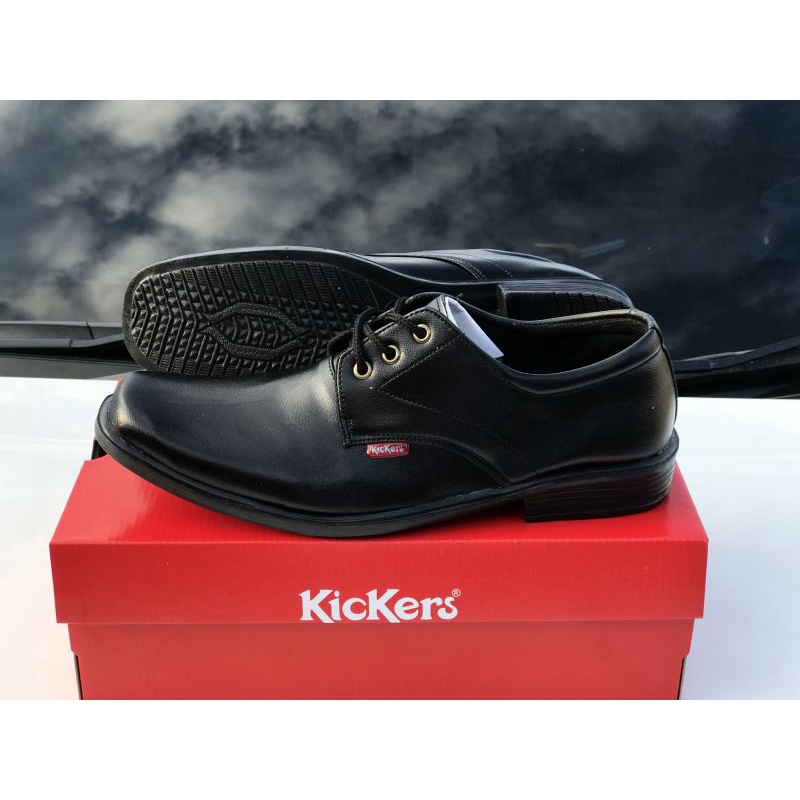 Sepatu pria SSB X Kickers Pantofel Tali Hitam (COD)