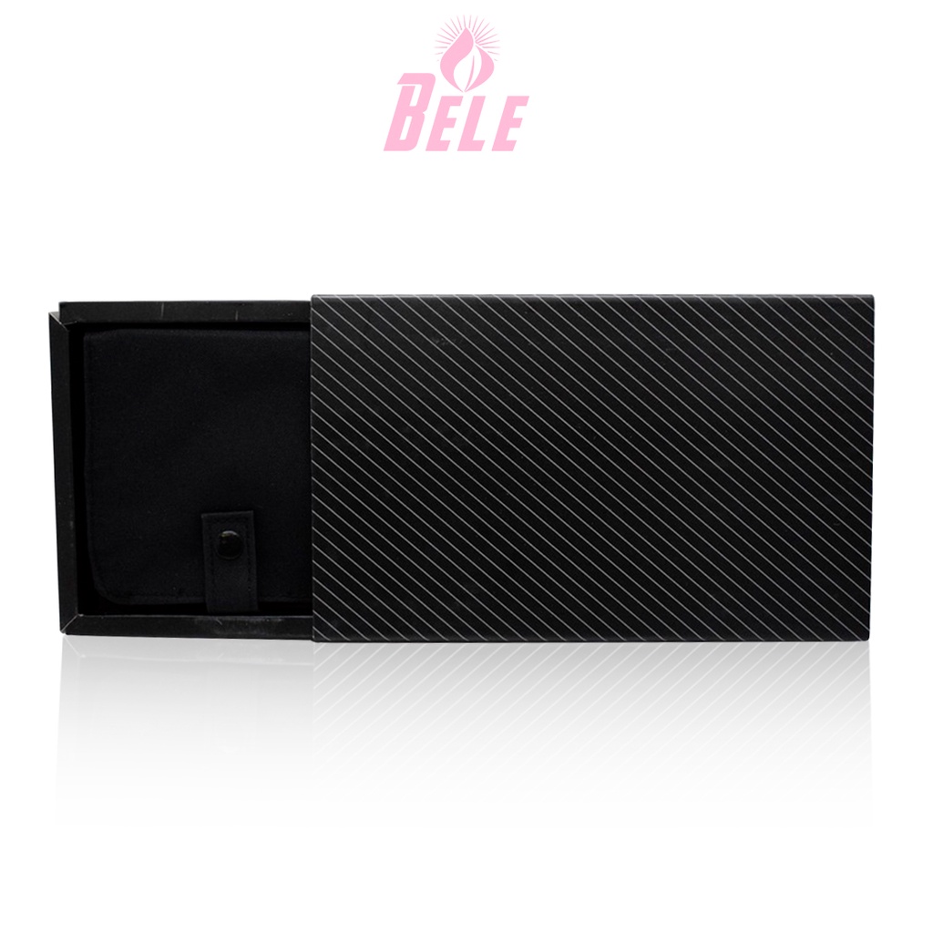 

BELE Stand N Store Pen Case Tempat Pulpen Material Canvas Klip Hitam