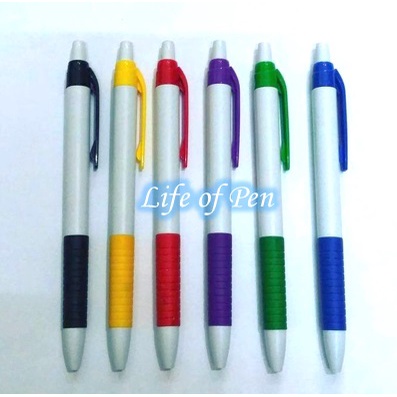 

MINIMUM ORDER 100 PCS pulpen / pena promosi body putih karet warna