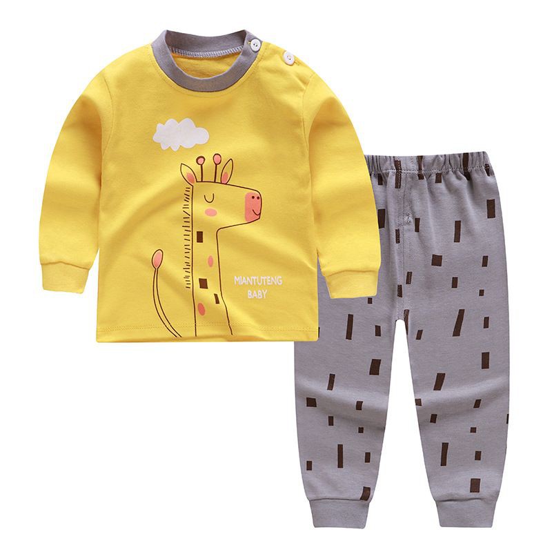 Baju Tidur Anak Bayi Laki laki Motif Karakter Hewan Piyama Anak Laki Laki Import Piyama Anak Bayi