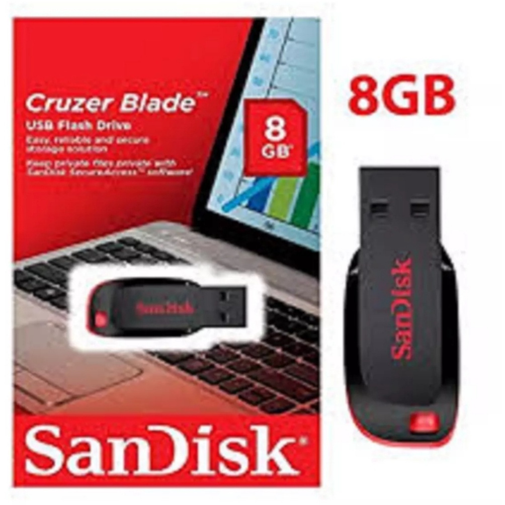 Flashdisk Sandisk Cruzer Blade CZ50 Sandisk Usb  128GB / 64GB / 32GB  /16GB / 8GB / 4GB / Sandisk Usb FlashDrive Cz50