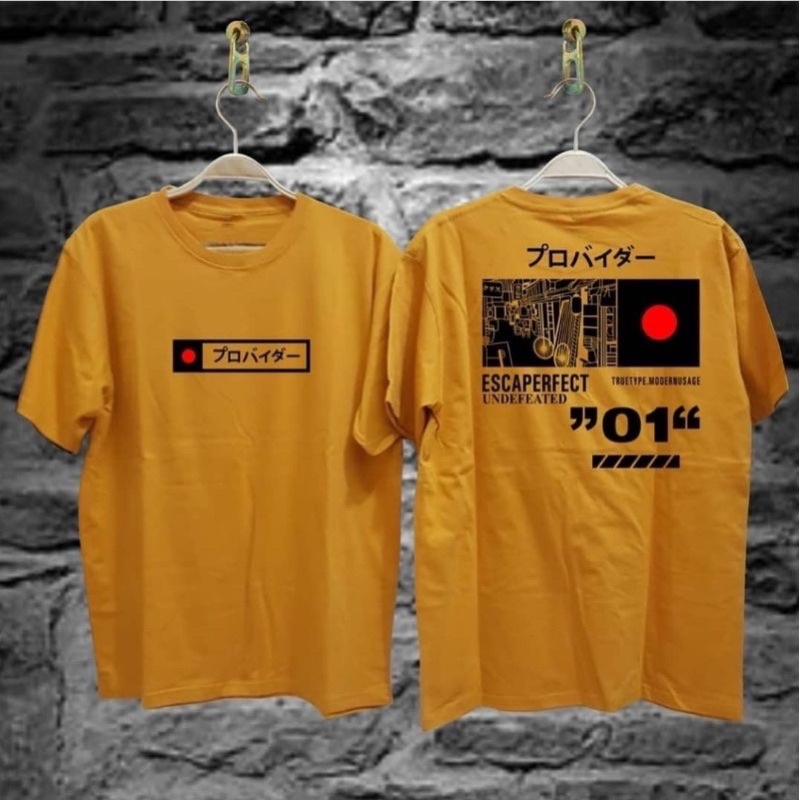 Kaos Tshirt distro samurai jepang / baju japan combed 30s