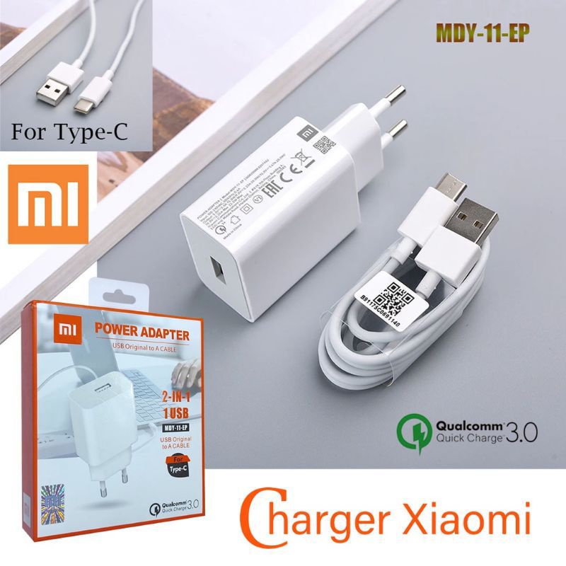 CHARGER XMI MDY-11-EP MICRO &amp; TYPE C FAST CHARGING 3.0A RDMI 6/6A/NOTE 5/4X/4A/RDMI 8/9/10 ORIGINAL PRODUCT