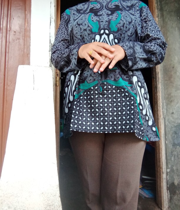 Baju Batik Wanita Modern Monalisa Genes M,l,xl Asli Pekalongan