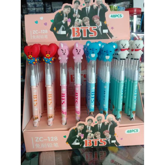 

Pensil bensia lantu/Pensil sambung karakter BTS ZC-128