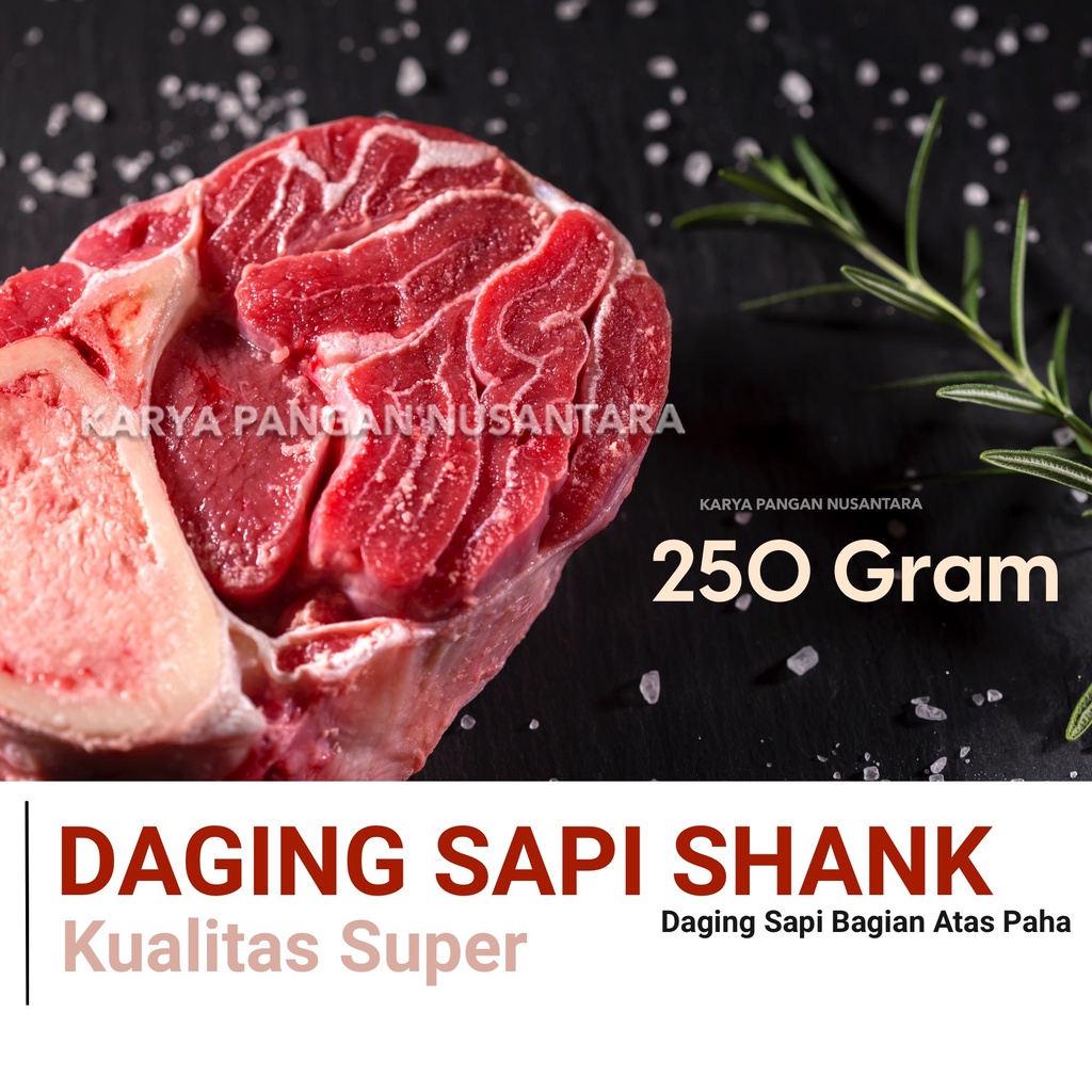 

Daging Sapi Kisi / Daging Sapi Shank / Daging Sapi Sengkel 250 Gram