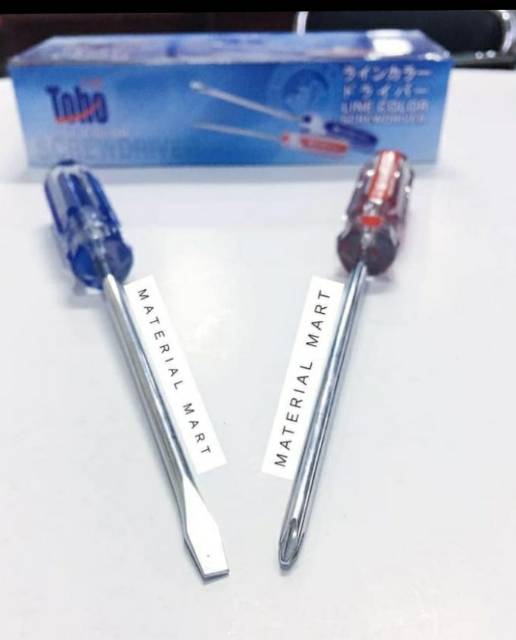 Obeng Premium + - Magnet TOHO Crystal 6 x 150 mm Screwdriver Kristal | Material Mart