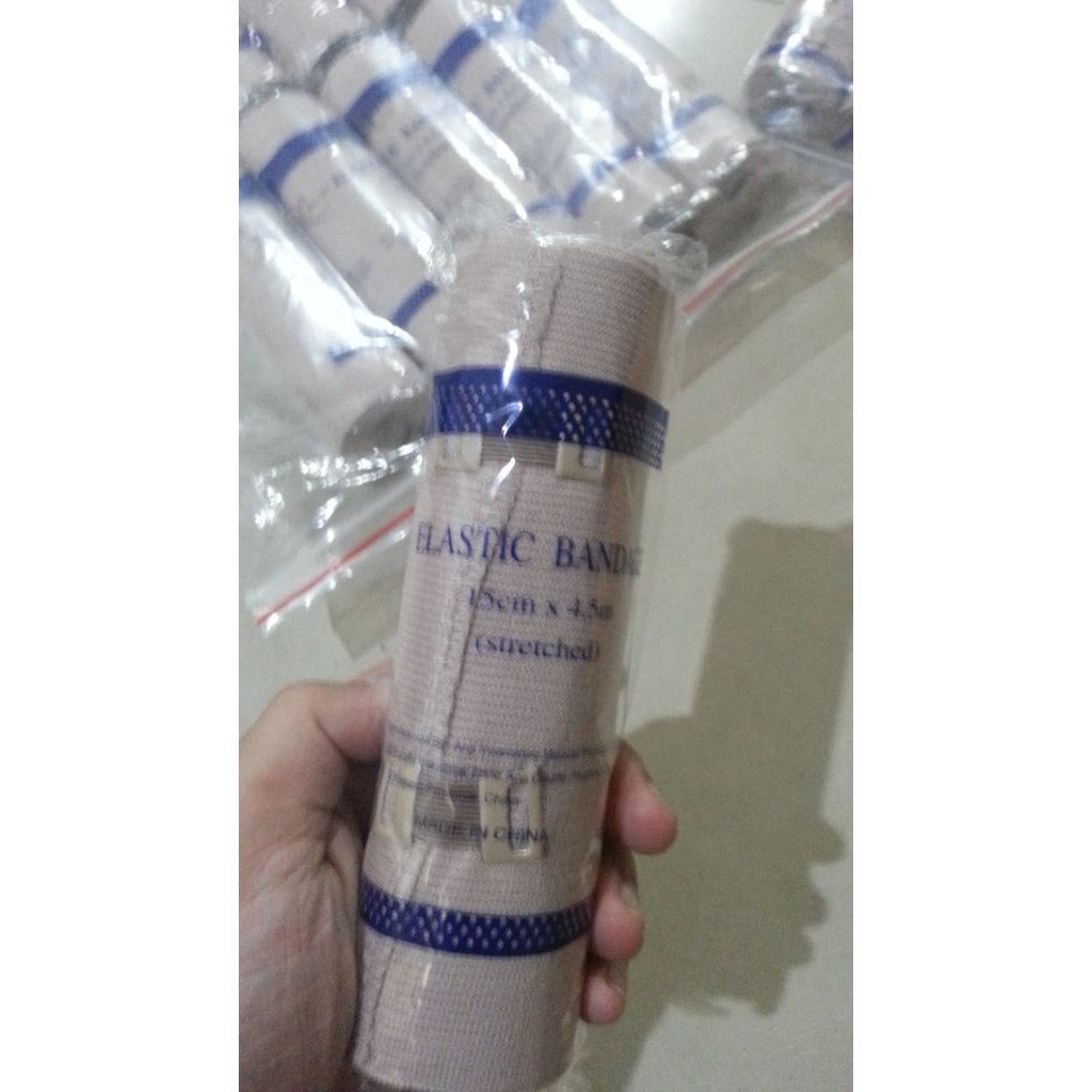 [ GRAY.STORE178 ] Elastic Bandage 6 Inch Perban Elastis 15cmx4.5m Perban Lutut Tangan - BA6