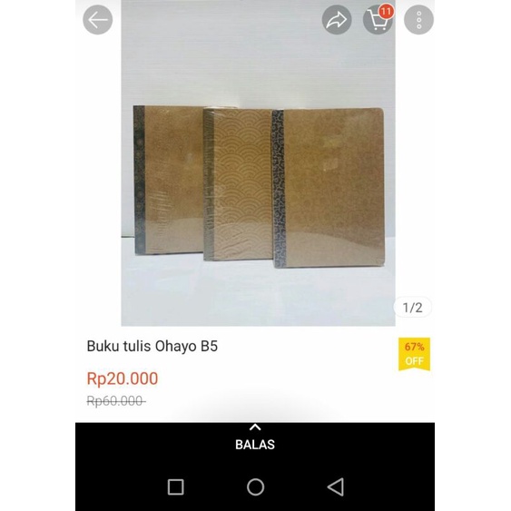 

buku tulis ohayo B5