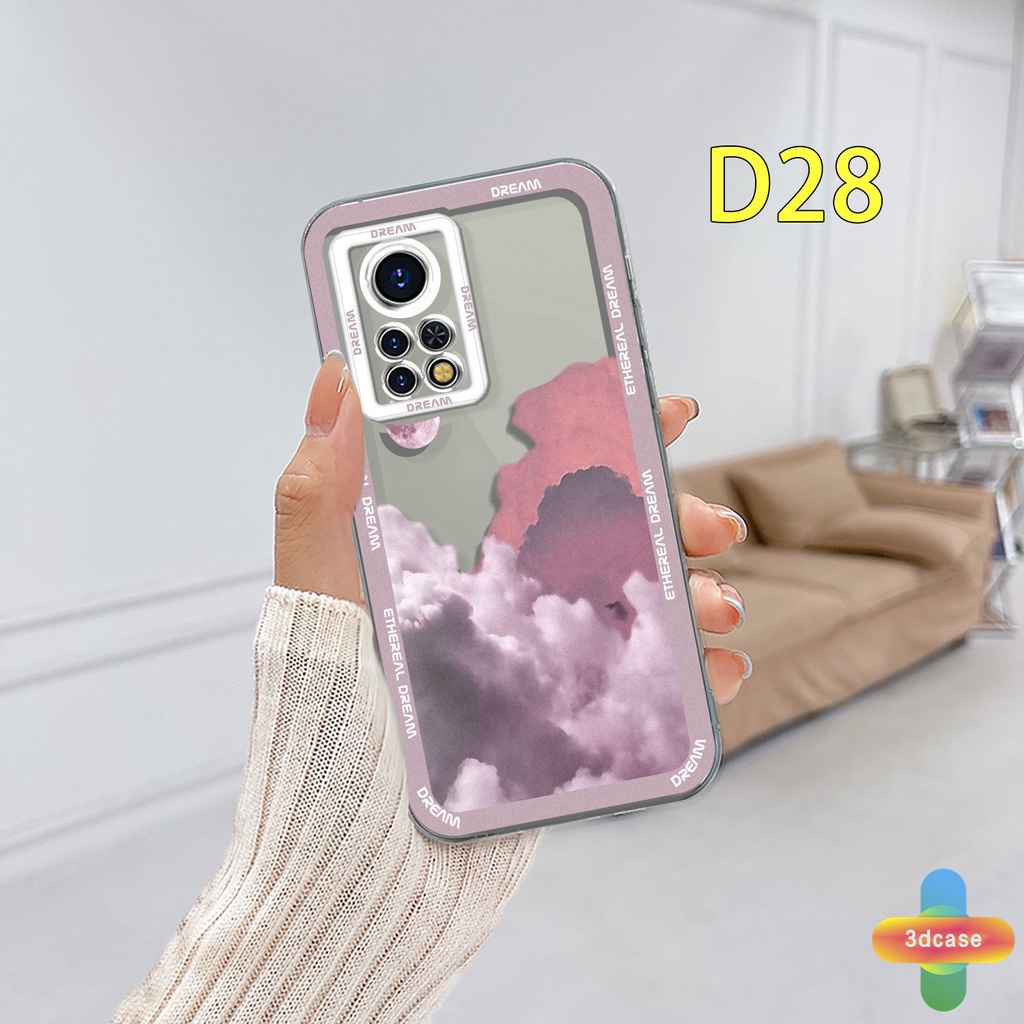 Casing Infinix Hot 11S NFC 10 11 Play 10 10t 10s NFC 10i 9 Pro 10 Lite 11 Plus Hot 9 Play 11 Infinix Smart 6 5 4 4C 5 Pro Tencno Spark 5 PRO A15 A16 A9 A5 A7 A5S Y12 Y20 Y15S Y21S A12 Ins Colorful Clouds Transparent Case