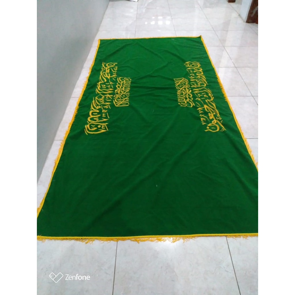 1 Buah Kain Tutup Penutup Keranda Jenazah &amp; 1 Buah Kain Payung Bahan BLUDRU Full Bordir BELUDRU