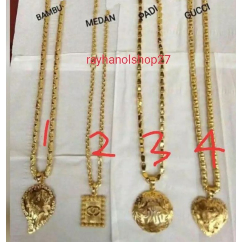 KALUNG SEPUHAN EMAS 24 K 3 SUKU mewah dan Elegan