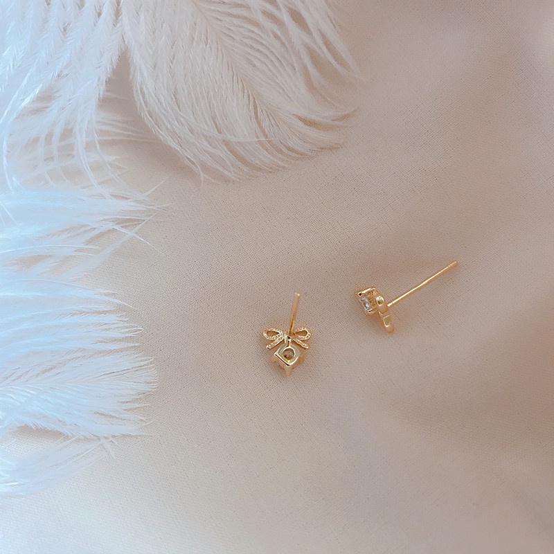 Anting Tusuk Silver 925 Desain Pita Gaya Korea Untuk Wanita