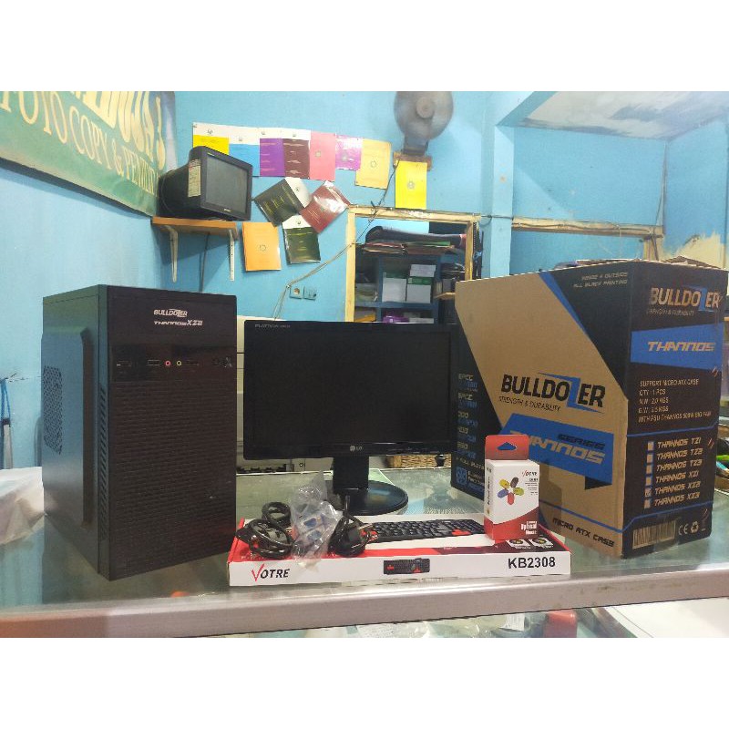 Paket Komputer Fullset Core2Duo Ram Ddr3 4Gb Harddisk 500Gb Lcd Keyboard Mouse